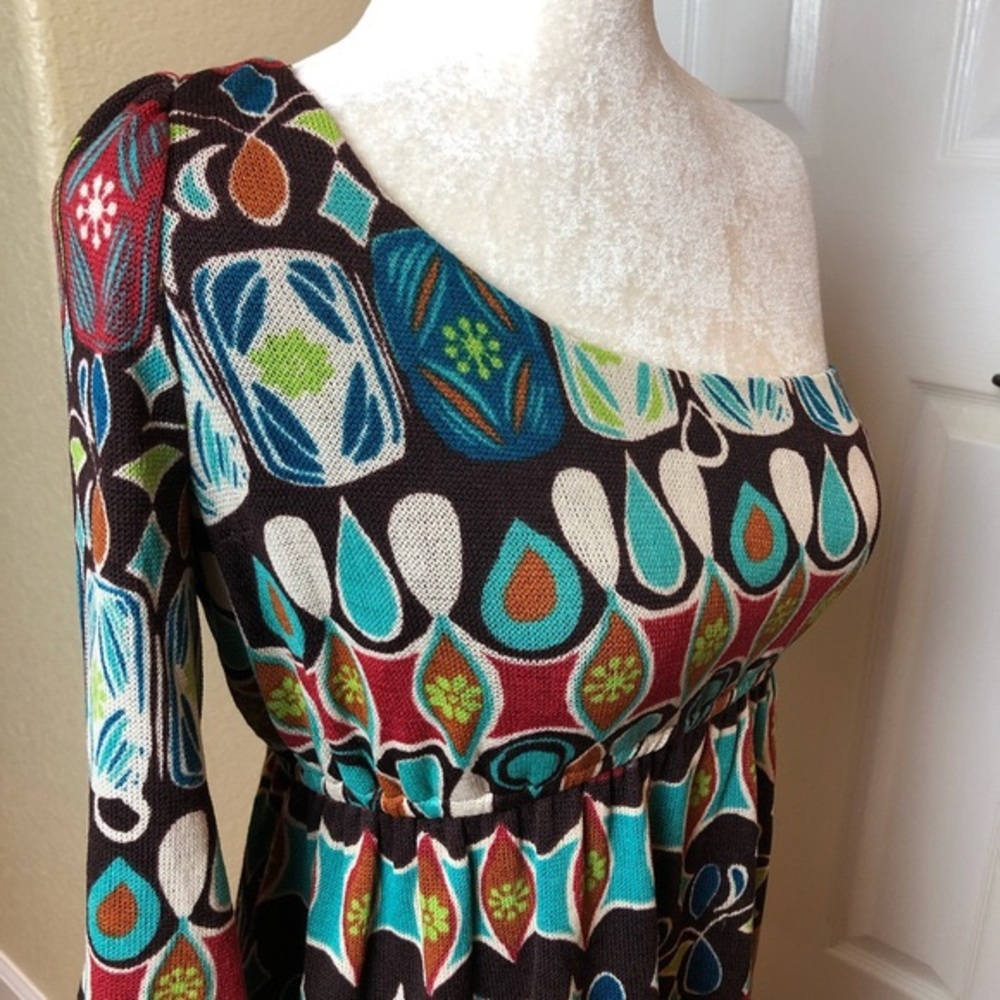 Judith March One Shoulder Knit Dress, Size M - Picture 6 of 8